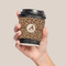 Giraffe Print Coffee Cup Sleeve - LIFESTYLE