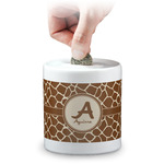 Giraffe Print Coin Bank (Personalized)