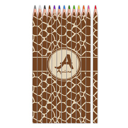 Giraffe Print Colored Pencils (Personalized)