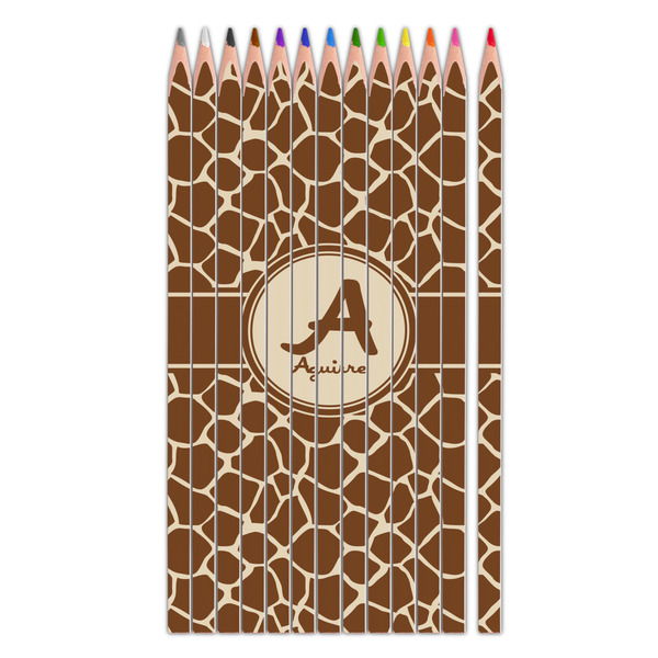 Custom Giraffe Print Colored Pencils (Personalized)
