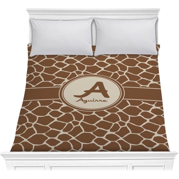 Custom Giraffe Print Comforter - Full / Queen (Personalized)