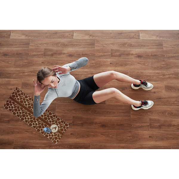 Giraffe Print Cooling Towel- Lifestyle