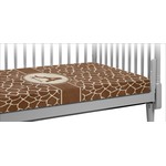 Giraffe Print Crib Fitted Sheet (Personalized)