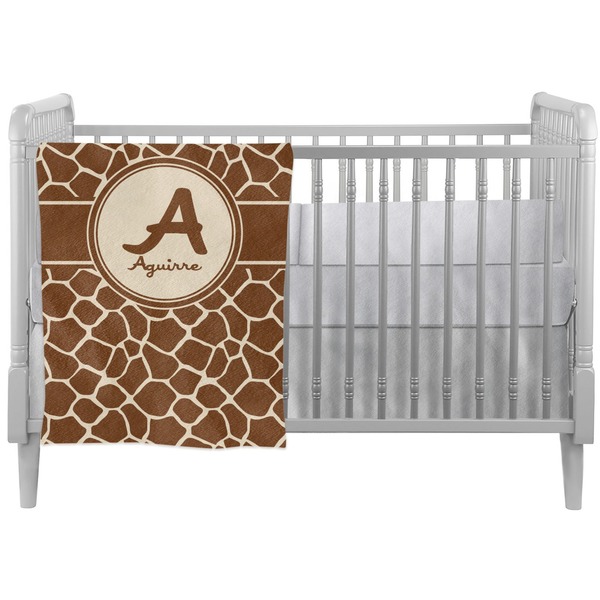 Custom Giraffe Print Crib Comforter / Quilt (Personalized)