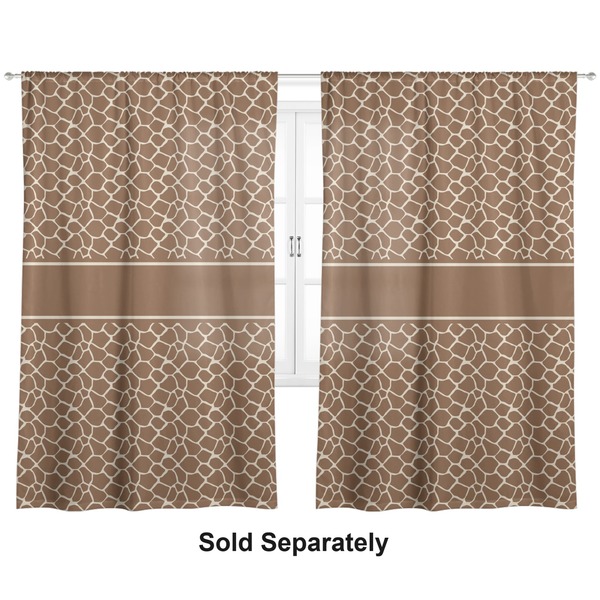 Custom Giraffe Print Curtain Panel - Custom Size
