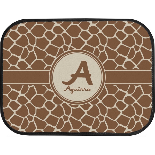 Giraffe Print Custom Car Floor Mats (Back Seat)