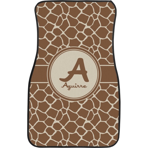Giraffe Print Custom Car Floor Mats (Front Seat)
