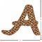 Giraffe Print Custom Shape Iron On Patches - L - APPROVAL