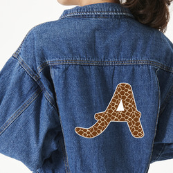 Giraffe Print Twill Iron On Patch - Custom Shape - 2XL - Set of 4 (Personalized)