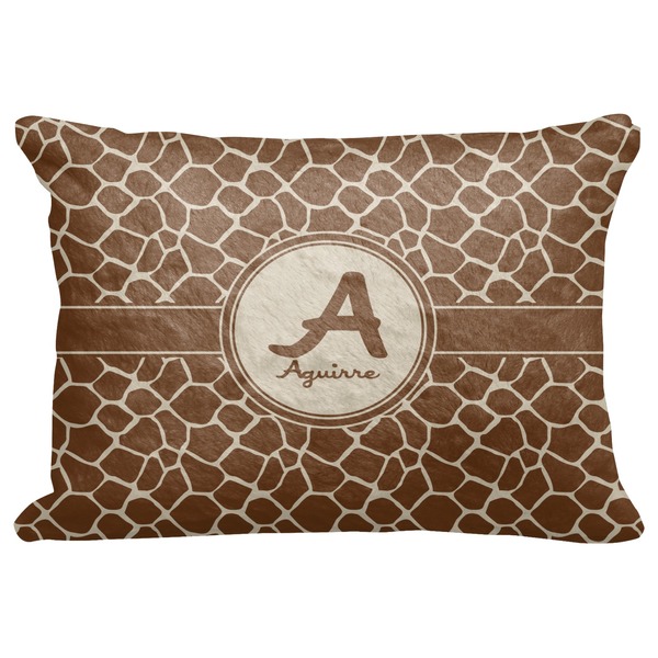 Custom Giraffe Print Decorative Baby Pillowcase - 16"x12" (Personalized)