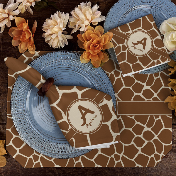 Giraffe Print Dining Set
