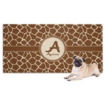 Giraffe Print Dog Towel (Personalized)