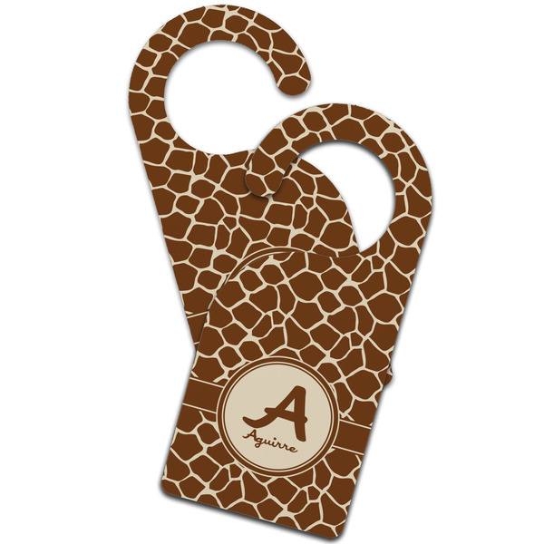 Giraffe Print Door Hanger - MAIN