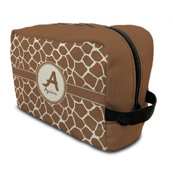 Giraffe Print Toiletry Bag / Dopp Kit (Personalized)