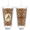 Giraffe Print Double Wall Tumbler with Straw - Approval