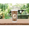 Giraffe Print Double Wall Tumbler with Straw Lifestyle