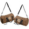 Giraffe Print Duffle bag large front and back sides