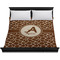 Giraffe Print Duvet Cover - King - On Bed - No Prop