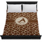 Giraffe Print Duvet Cover - Queen - On Bed - No Prop