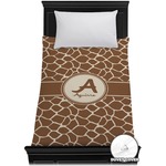 Giraffe Print Duvet Cover - Twin (Personalized)