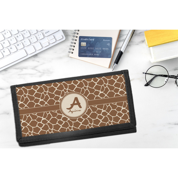 Giraffe Print DyeTrans Checkbook Cover - LIFESTYLE