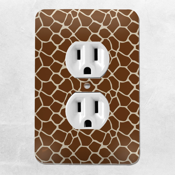 Giraffe Print Electric Outlet Plate - LIFESTYLE