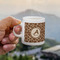 Giraffe Print Espresso Cup - 3oz LIFESTYLE (new hand)