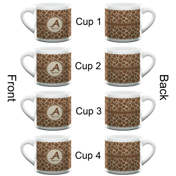 Giraffe Print Espresso Cup - 6oz (Double Shot Set of 4) APPROVAL