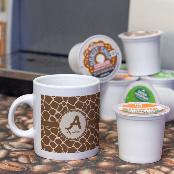 Giraffe Print Espresso Cup - Single Lifestyle