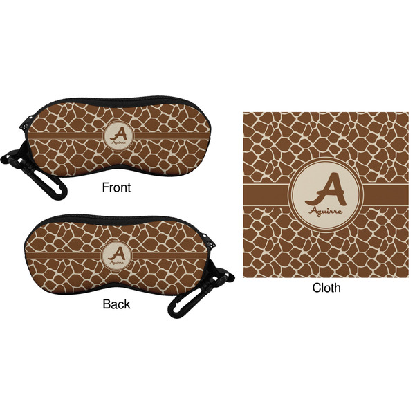 Giraffe Print Eyeglass Case & Cloth (Approval)