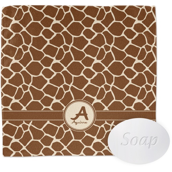 Custom Giraffe Print Washcloth (Personalized)