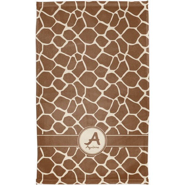 Giraffe Print Finger Tip Towel - Full View