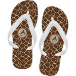 Giraffe Print Flip Flops - XSmall (Personalized)