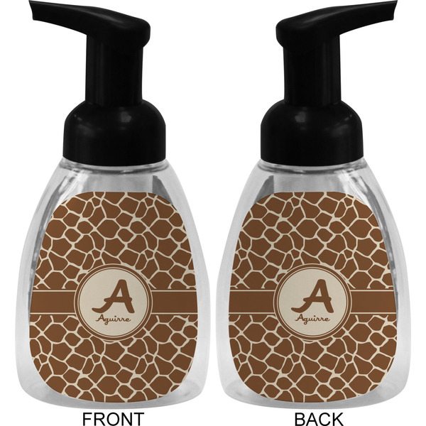 Giraffe Print Foam Soap Bottle (Front & Back)