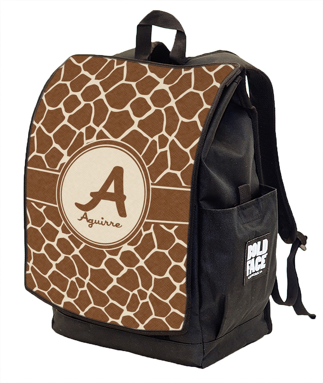 Giraffe Print Backpack w/ Front Flap (Personalized) YouCustomizeIt