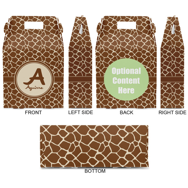 Giraffe Print Gable Favor Box - Approval