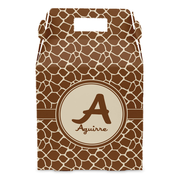 Giraffe Print Gable Favor Box - Front