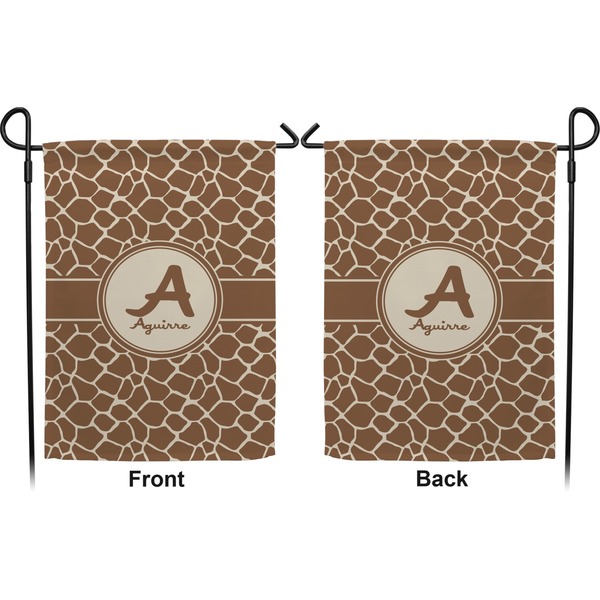 Giraffe Print Garden Flag - Double Sided Front and Back