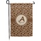 Giraffe Print Small Garden Flag - Double Sided w/ Name and Initial