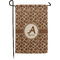 Giraffe Print Small Garden Flag - Single Sided w/ Name and Initial