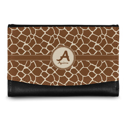 Giraffe Print Genuine Leather Women's Wallet - Small (Personalized)