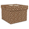 Giraffe Print Gift Boxes with Lid - Canvas Wrapped - X-Large - Front/Main