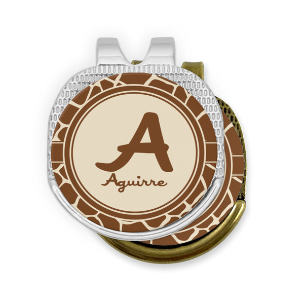 Giraffe Print Golf Ball Marker Hat Clip - PARENT/MAIN