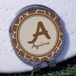 Giraffe Print Golf Ball Marker - Hat Clip