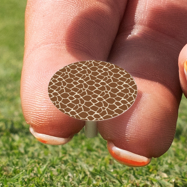 Giraffe Print Golf Tees & Ball Markers Set - Marker