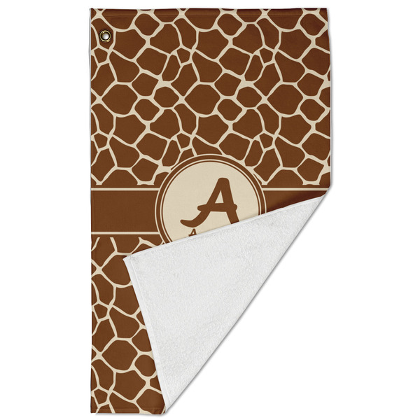 Giraffe Print Golf Towel - Folded (Large)
