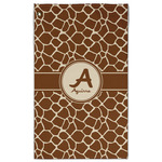 Giraffe Print Golf Towel - Poly-Cotton Blend - Large w/ Name and Initial