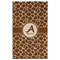 Giraffe Print Golf Towel - Poly-Cotton Blend - Large w/ Name and Initial