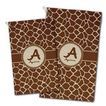 Giraffe Print Golf Towel - Poly-Cotton Blend w/ Name and Initial