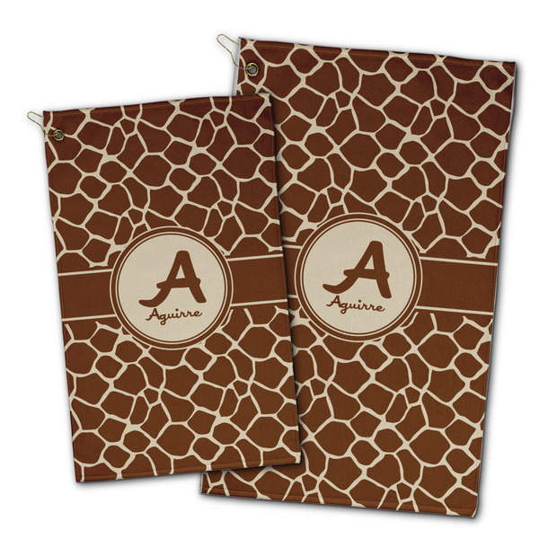 Giraffe Print Golf Towel - PARENT (small and large)